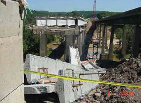 Stability Failure of 2.3m deep precast prestressed concrete girders in Pennsylvania