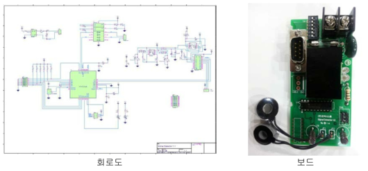 보행 신호검출부 회로도 및 보드
