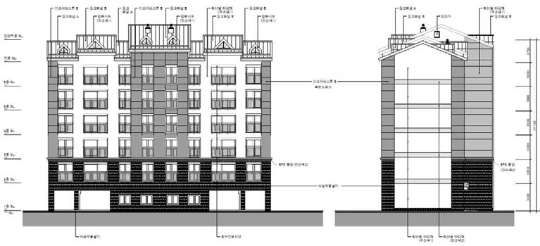 비교 분석대상 공동주택 – 입면도