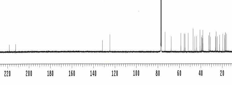 113 NMR spectrum (CDCl3, 125 MHz) of compound 1