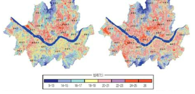 서울의 온도 분포