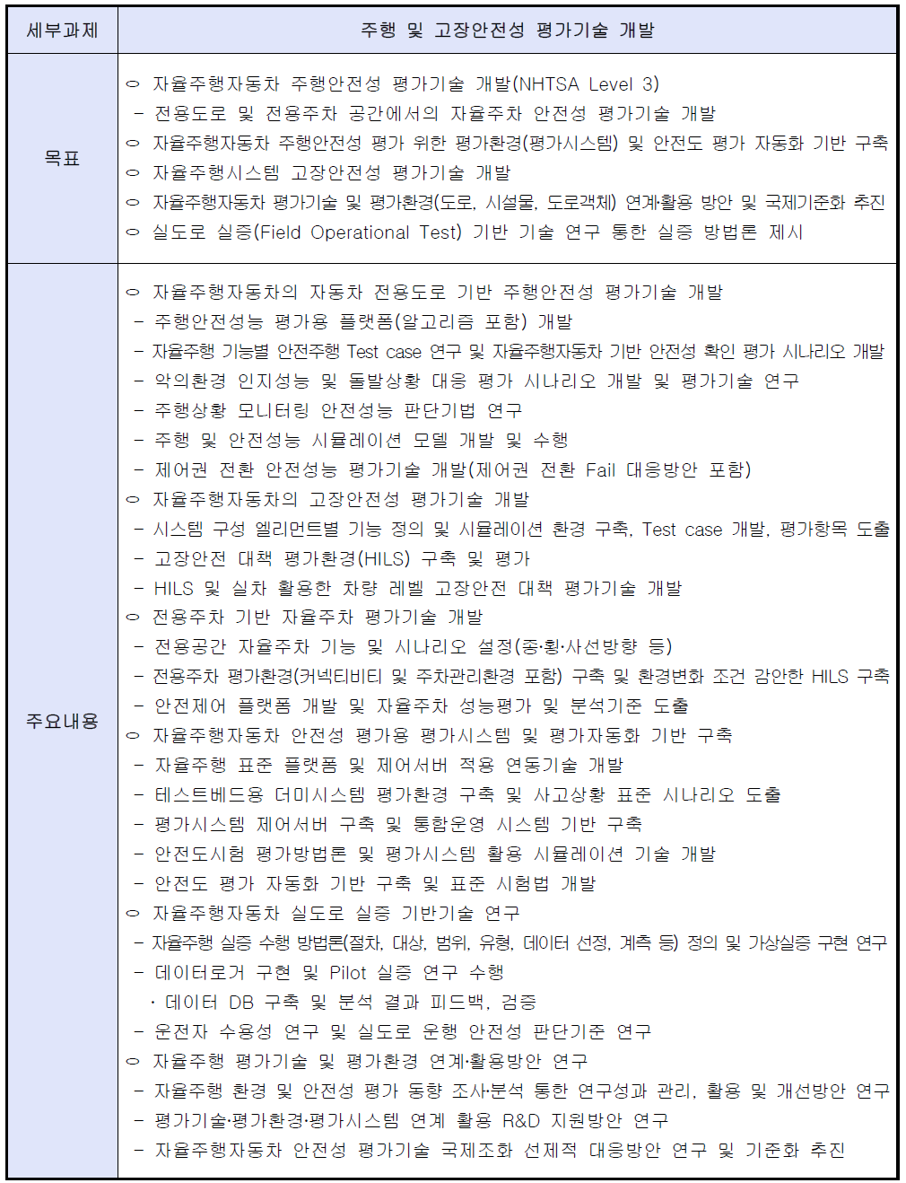 1세부 목표 및 주요 연구내용