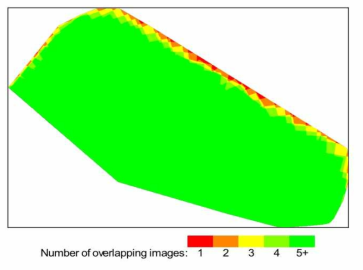 드론 영상의 중첩 현황