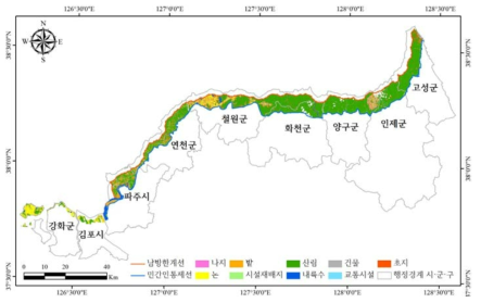 중·대분류 토지피복지도