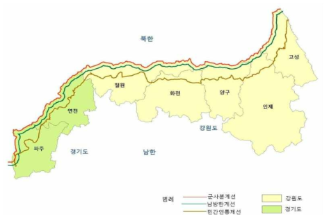 민통선 지역 현황