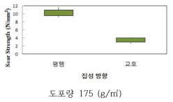 집성 방향에 따른 전단 강도