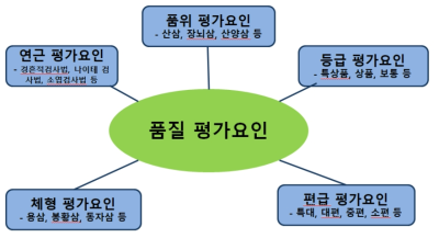 산양삼 품질 평가요인