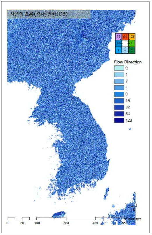 추출된 동해권과 서해권