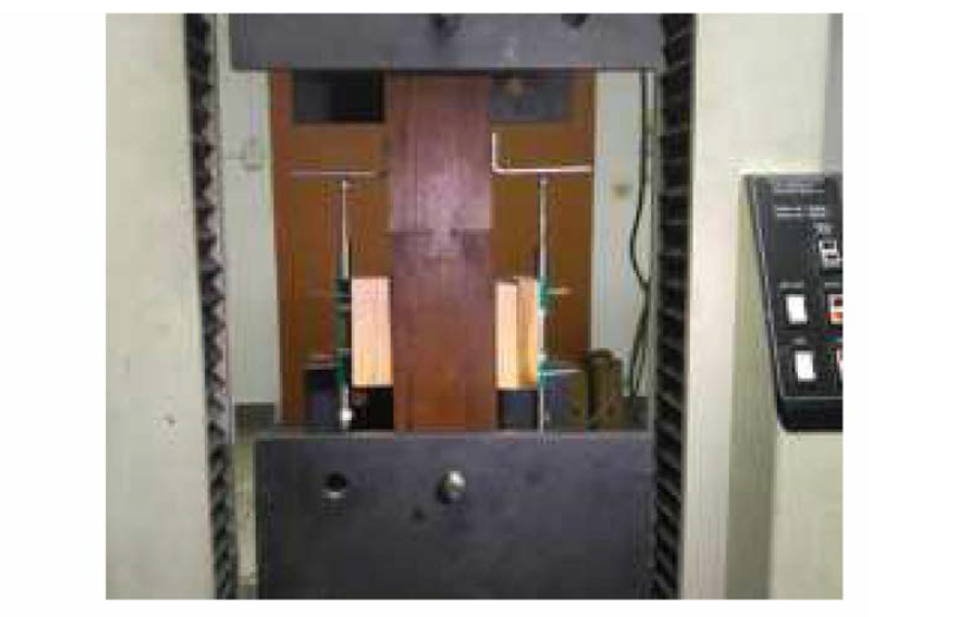 Test configuration for actual test image of dovetail connection