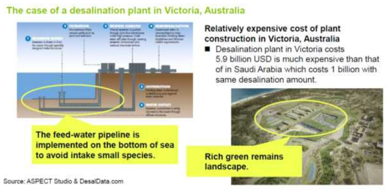 호주 빅토리아 해수담수화 플랜트 건설사례