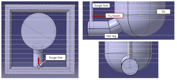CATIA 프로그램을 사용하여 제작된 증기발생기 격실 구조