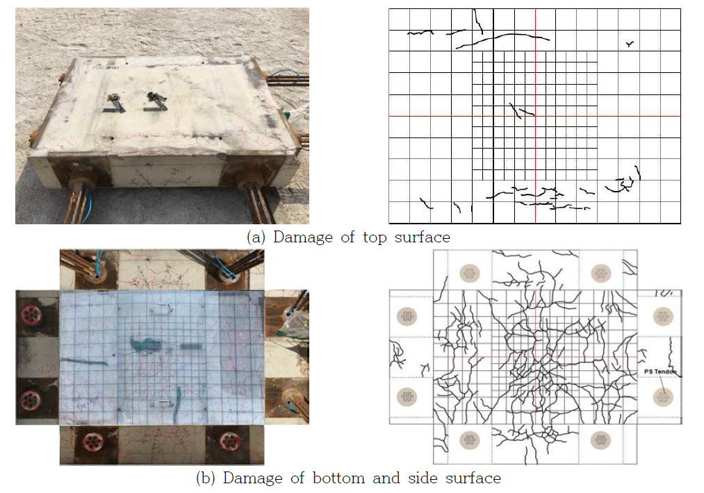 Damage of concrete specimen under blast load - PSRC(A)