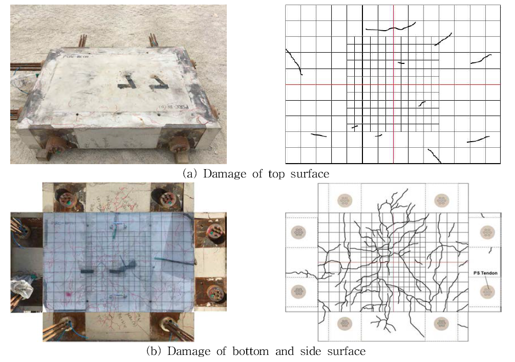 Damage of concrete specimen under blast load - PSRC(D)