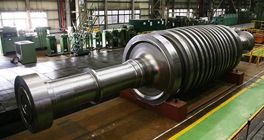 두산중공업에서 생산한 USC용 rotor shaft