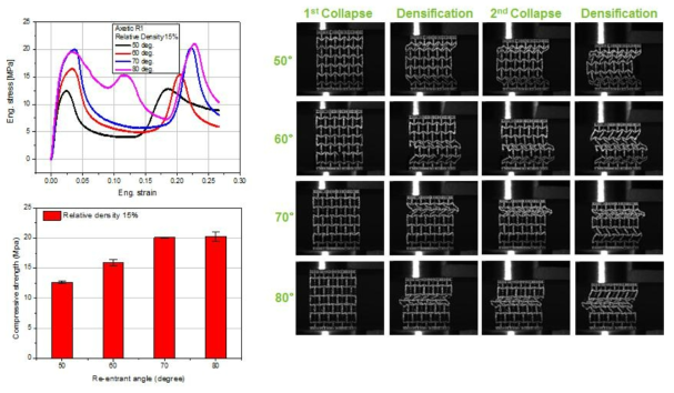 Compressive behavior of 3D printed auxetic structures