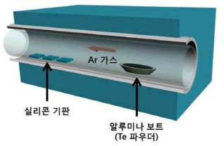 Te 나노선 성장 시스템 모식도