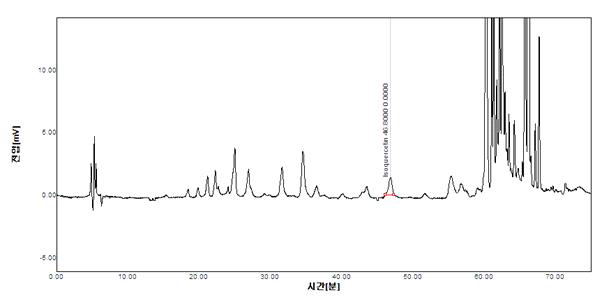 지실추출물의 HPLC Spectrum