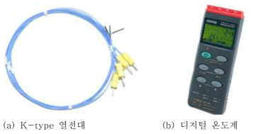 온도 측정을 위한 기자재