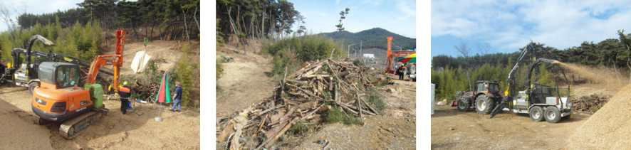 조사지 5의 소나무재선충 피해목 수집작업시스템 모습