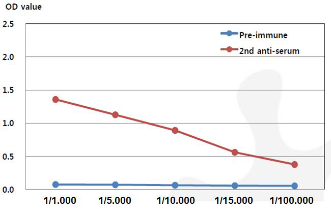 2차 혈청의 역가