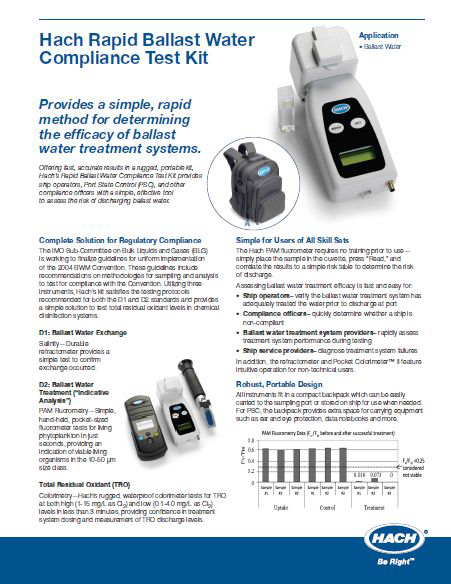 Hach-Rapid Ballast Test Kit