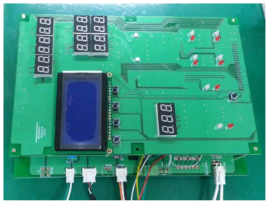 Main controller 와 Display board PCB 결합 시험품