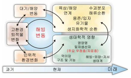 전 지구 온난화에 따른 양극해 해빙의 변동으로 양극해 해양 시스템의 급격한 변화가 예상됨