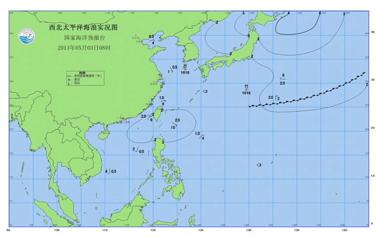 서북태평양 파랑실황도