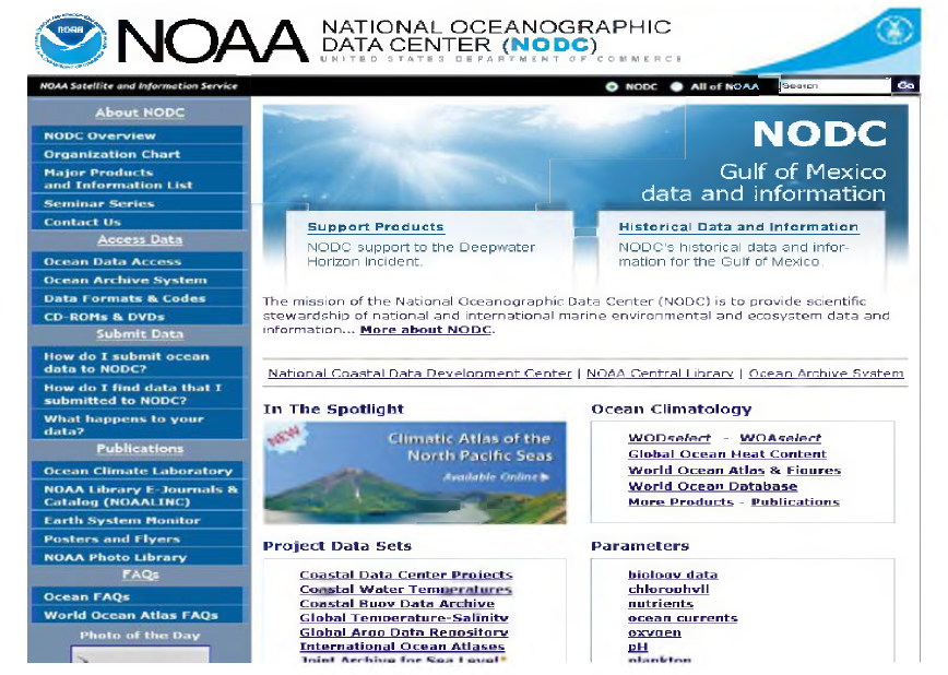 NOAA 홈페이지