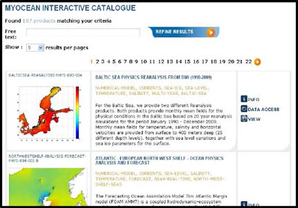 Product Catalogue 검색 결과 목록