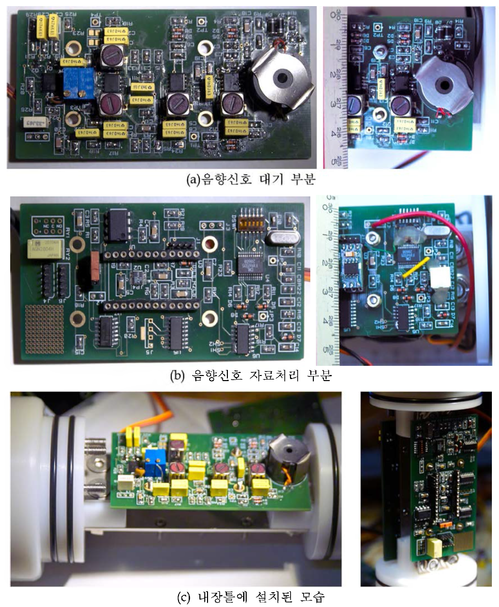 천해용 수중 음향처리 및 전력제어 기판