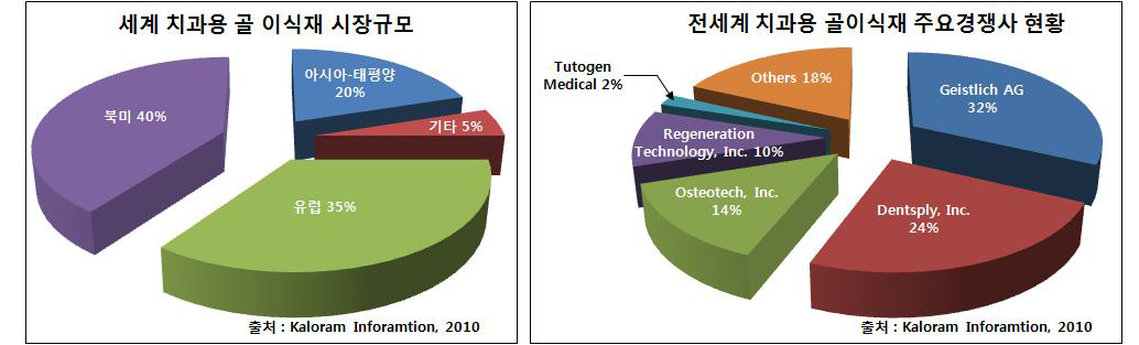 세계 치과용 골이식재 시장 동향 및 주요 제조회사 점유율 분석
