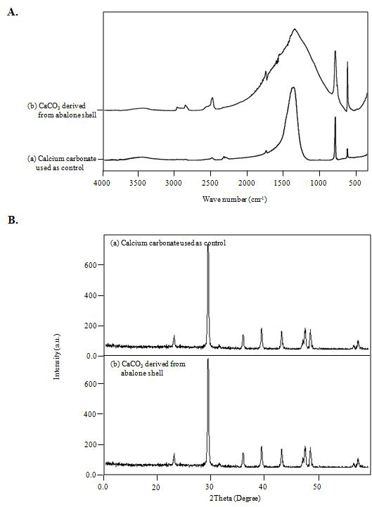 The synthesis of CaCO3 from abalone shell-derived CaO by the infusion of CO2 gas