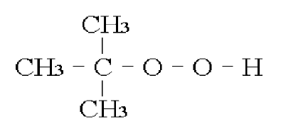 Structure of tert-butyl hydroperoxide