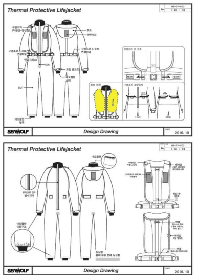 상시 착용형 TP- 구명조끼 설계도서 (page 1-2)