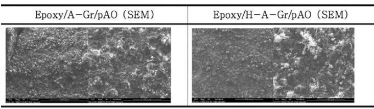 Epoxy/A(H)-Gr/pAO SEM 이미지 분석