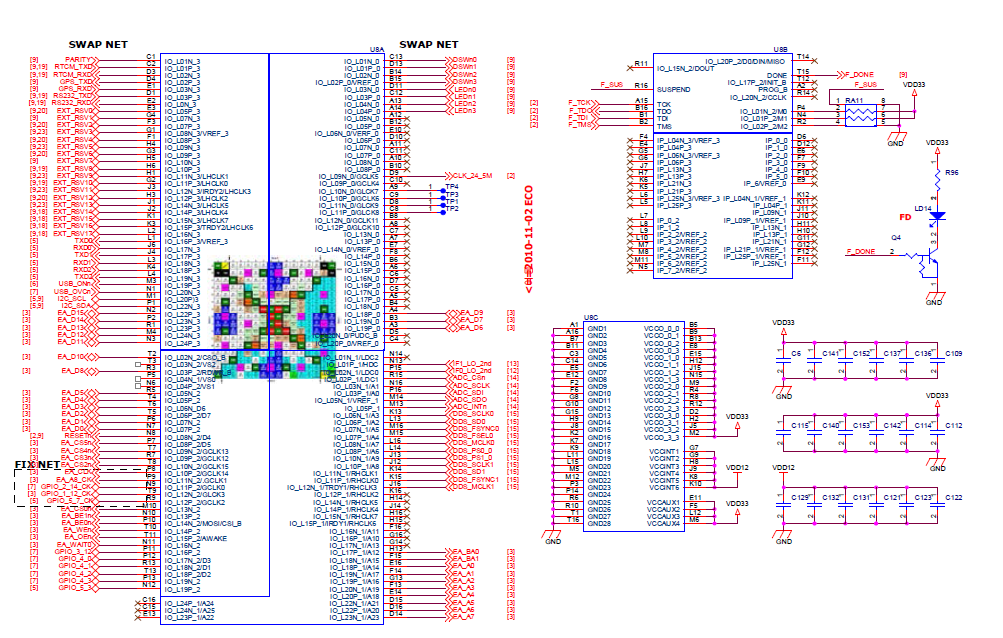 DGPS 통합수신기 FPGA 회로