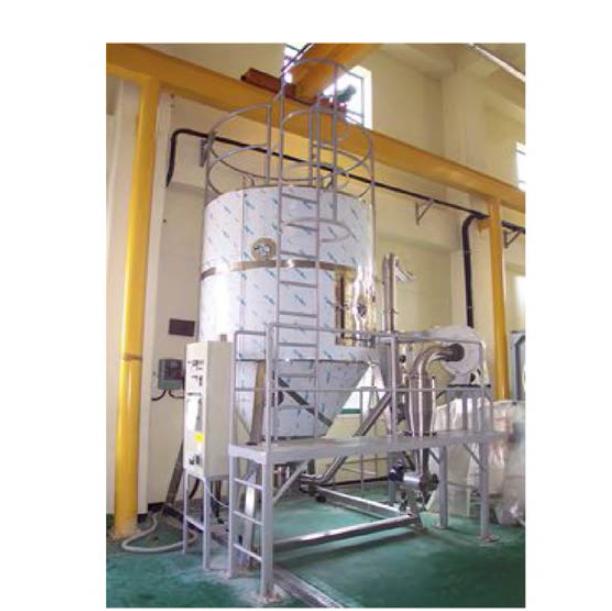 Spray dryer for the production of tuna peptide capsules.