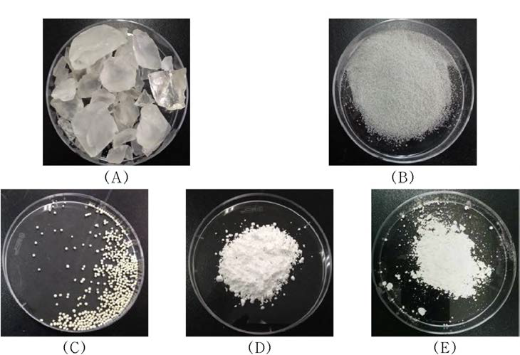 Images of Ag-SiO2, Ag-zeolite, Ag-Zn, Zn-TiO2, Ag-SiO2