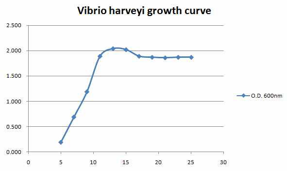 Vibrio harveyi growth curve