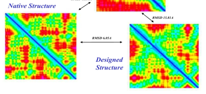 Accuracy comparison of the designed structure from global optimization of initial structure