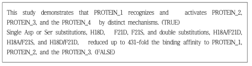 BioInfer 컬렉션의 데이터 예시