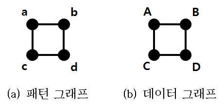 VF2 알고리즘의 중복 출력 문제를 보이기 위한 예제 그래프