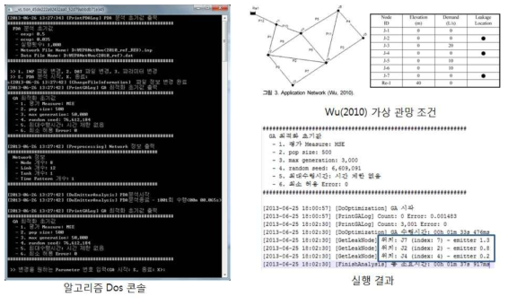 알고리즘 실행화면 및 결과