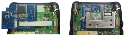 PDA내부 무선통신 수신모듈 장착사진