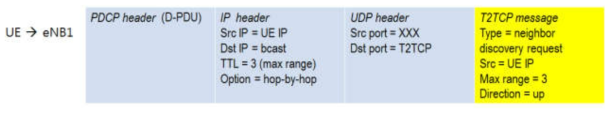 UE가 발송하는 NeighborDiscoveryRequest 사례
