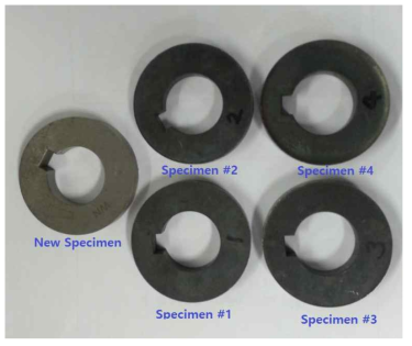차륜 열화 탐상을 위한 시험편