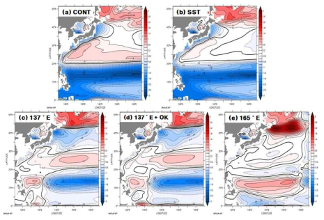 The same as Fig. 36 except for temperature bias at 300m depth.