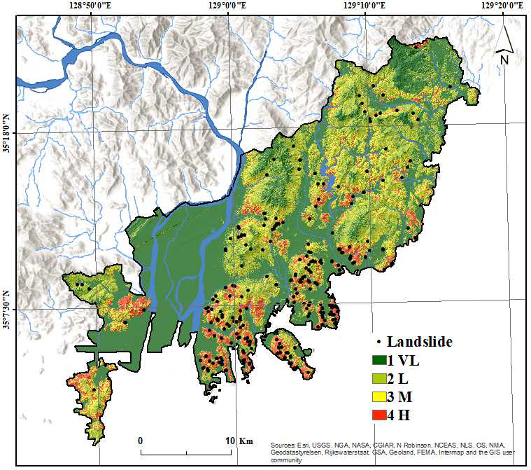 LSI classification map of Busan