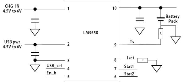 LM3658의 Typical Application